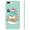 Capa de TPU para iPhone 7 Plus / iPhone 8 Plus  - Pai Natal Moderno