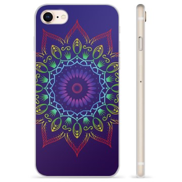 Capa de TPU para iPhone 7/8/SE (2020)/SE (2022) - Mandala Colorida