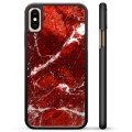 Capa Protectora para iPhone X / iPhone XS  - Mármore Vermelho