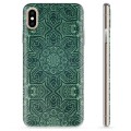 Capa de TPU - iPhone X / iPhone XS - Mandala Verde