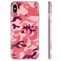 Capa de TPU para iPhone XS Max  - Camuflagem Rosa