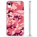 Capa Híbrida para iPhone XR  - Camuflagem Rosa