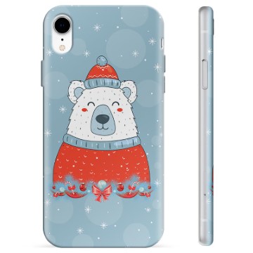 Capa de TPU para iPhone XR  - Urso de Natal