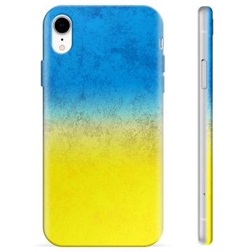 Capa de TPU Bandeira da Ucrânia - iPhone XR - Duas cores