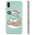 Capa de TPU para iPhone XS Max  - Pai Natal Moderno