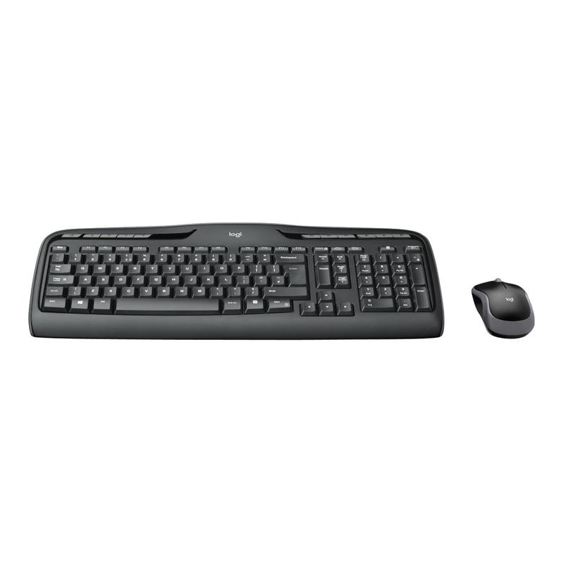 Conjunto De Teclado E Mouse Logitech Wireless Desktop Mk Preto