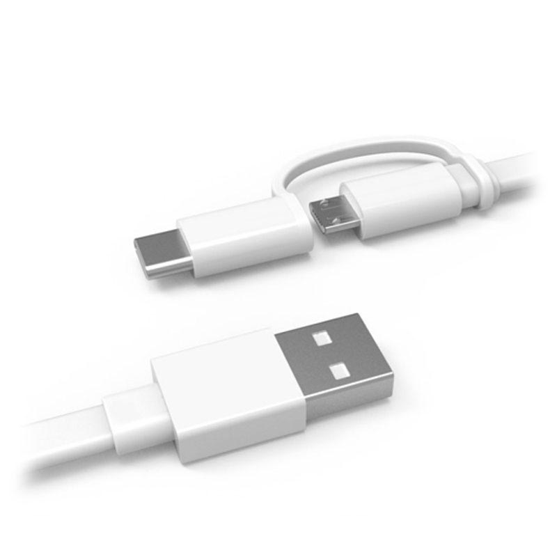 Huawei AP55S 2-in-1 USB Type-C / MicroUSB Cable - 1.5m - White