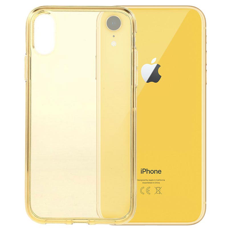 Capa TPU Ultra Flexível para iPhone XR Dourado