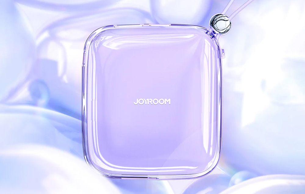 Banco de potência USB-C Joyroom Jelly JR-L002 10000mAh - 22.5W, USB-C, USB-A - Roxo