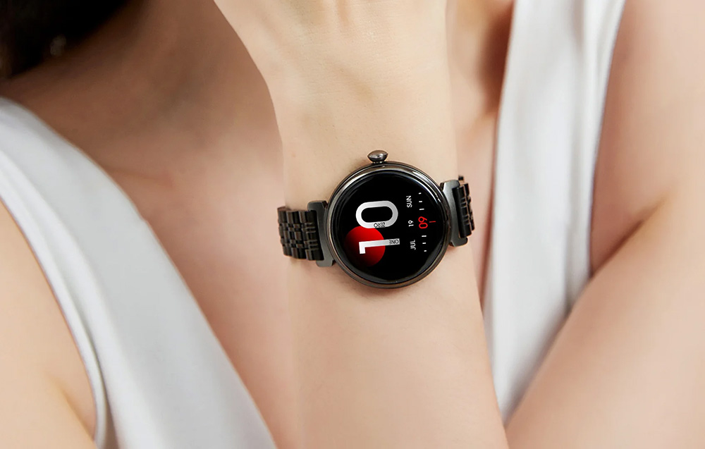 HiFuture Future Aura Smartwatch para mulher - Preto