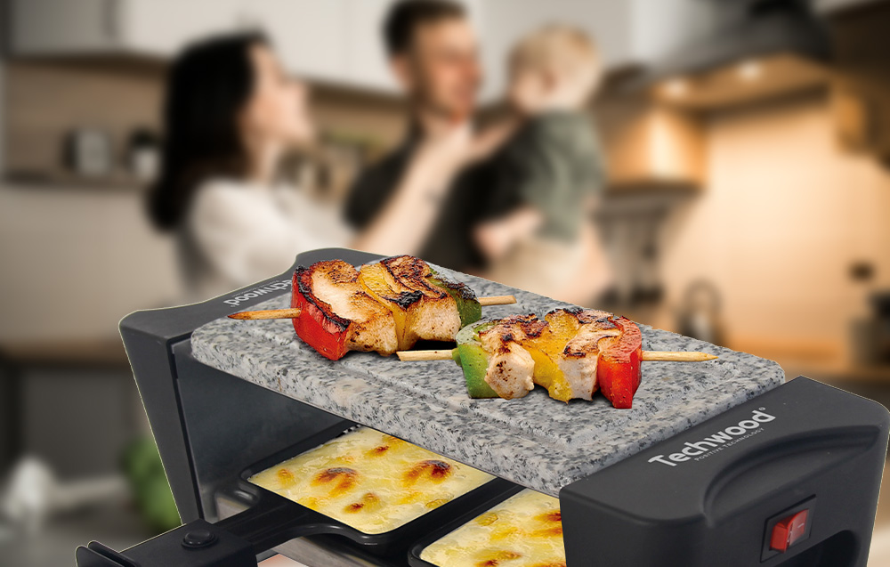 Grelhador Techwood TRD-346 Raclette duo elétrico