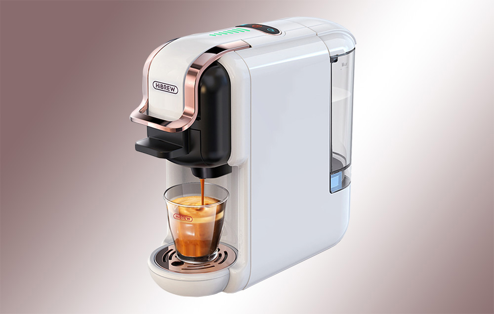 HiBREW H2B Máquina de café de cápsulas 5 em 1 - branco