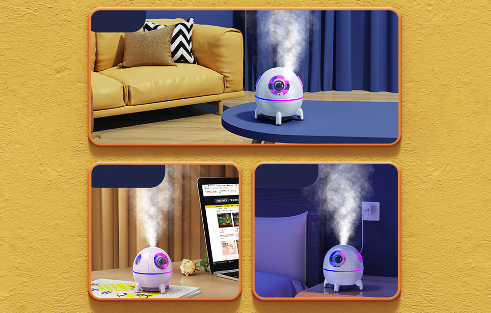 Humidificador Remax Spacecraft RT-A730 - cor-de-rosa